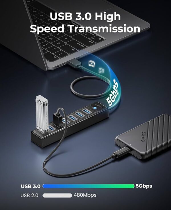 هاب ۷ پورت USB3.0 مدل ORICO PW7U-U3