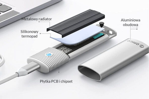 باکس M.2 NVMe SSD اوریکو مدل ORICO PWM2-G2-WH